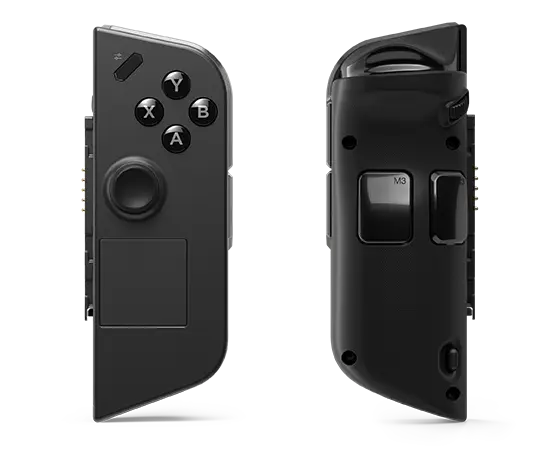 Front and rear view of Legion Go handheld right controller