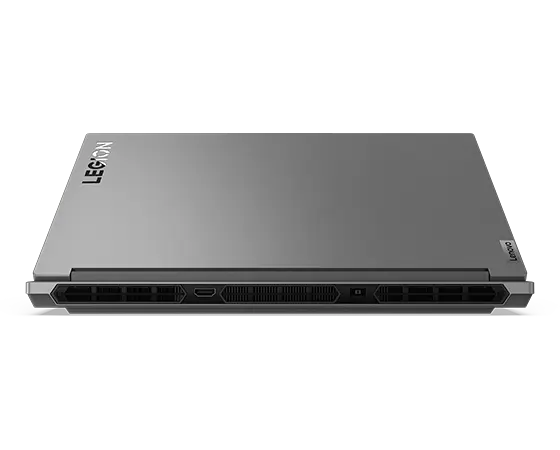 Rear view of Legion 5i laptop back vents and ports