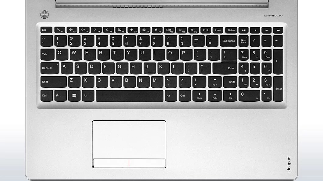Lenovo Ideapad 510 (15) Overhead View of Keyboard Thumbnail