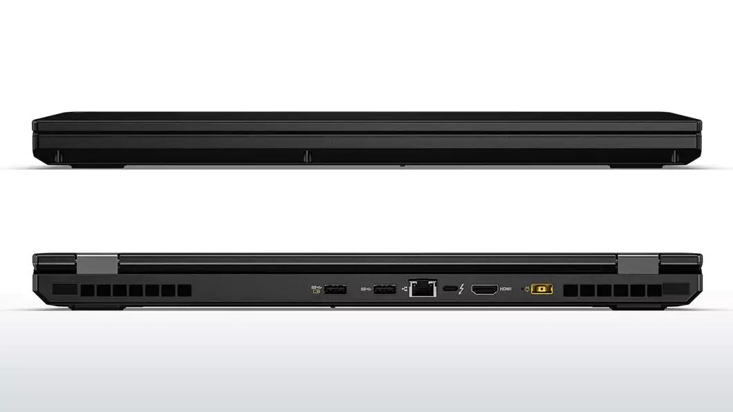 Lenovo ThinkPad P50 Front Hinge and Back Ports Detail