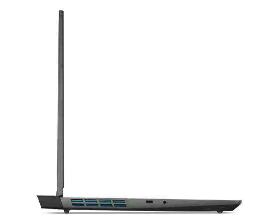 Right side profile view of Lenovo LOQ 16APH8 laptop ports