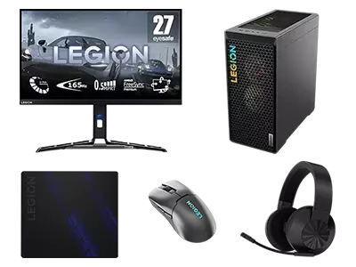 Lenovo Legion T5i Bundle - 3 AMD Ryzen 7 7700 Processor (3.80 GHz up to 5.30 GHz)/Windows 11 Home 64/512 GB SSD  Performance TLC