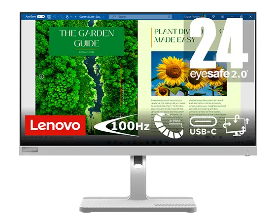 Lenovo L24m-40 23.8" FHD Monitor (IPS, 100Hz, USB-C, Docking)