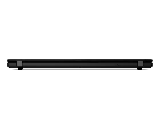 Lenovo ThinkPad T14s Gen 4 Notebook, Ansicht von hinten mit geschlossenem Gehäusedeckel.