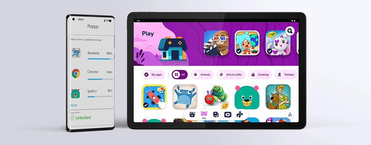 Google Kids Space на планшете Lenovo Tab M11