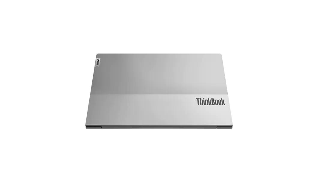 Vista superior del portátil Lenovo ThinkBook 13s de 2.ª generación (Intel) cerrado