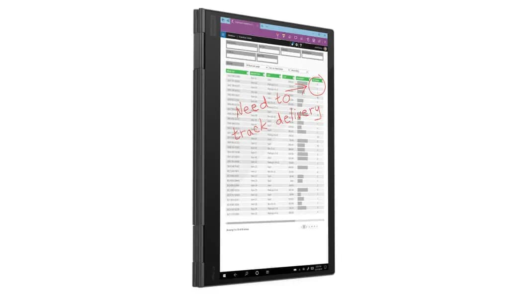 Lenovo 2-in-1 ThinkPad X1 Yoga Gen 5 gallery tablet mode portrait