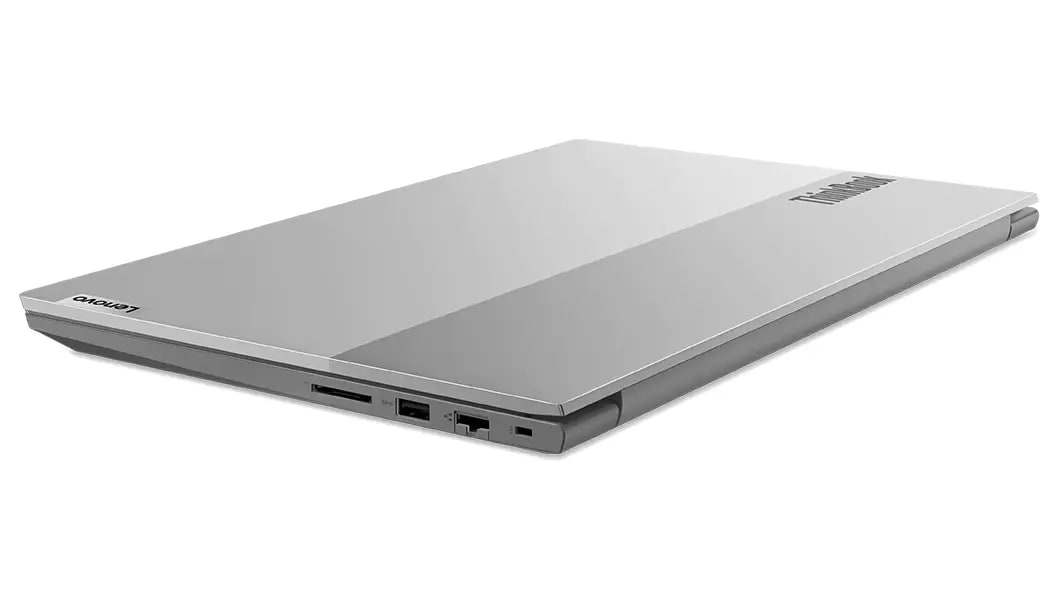 Lenovo Thinkbook 15 Gen 4 (15 &quot;AMD) laptop-¾ Vista de rejilla derecha, tapa cerrada
