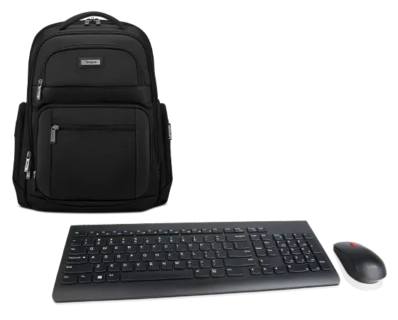Lenovo Essential Wireless Keyboard and Mouse Combo + Lenovo Select Targus 16