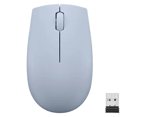 

Lenovo 300 Wireless Compact Mouse (Frost Blue) with battery