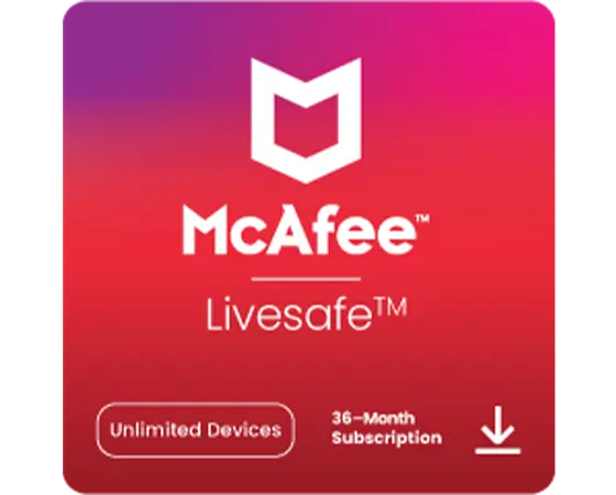LICENSEKEY McAfee LiveSafe - 36 month