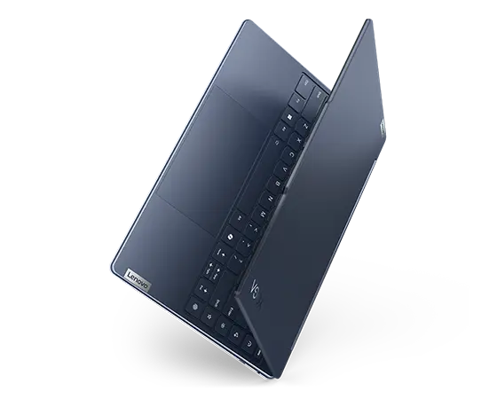 Yoga 9i 2-in-1 Gen 9 (14” Intel) in Cosmic Blue floating in laptop