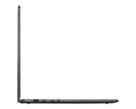 Left profile view of the Yoga 7 2-in-1 Gen 9 (16 Intel), opened 90 degrees