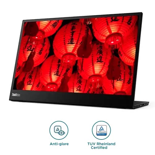 LenovoThinkVisionM14d モバイルモニター ThinkVision M14 35.56cms (14) FHD LED Backlit LCD Monitor