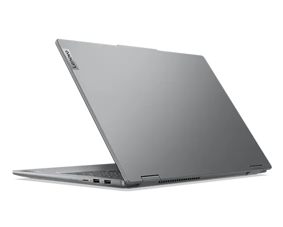 Lenovo IdeaPad 5 2-in-1 Gen 9 (16'' Intel) geöffnet, Ansicht von links hinten