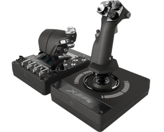 Logitech X56 HOTAS RGBスティックコントローラー Logitech G X56 H.O.T.A.S. RGB Throttle and Stick Simulation