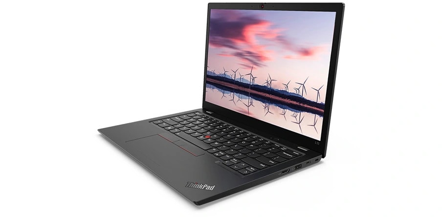 Lenovo ThinkPad L13 Gen 5 laptop with several components built from post-consumer recycled content.