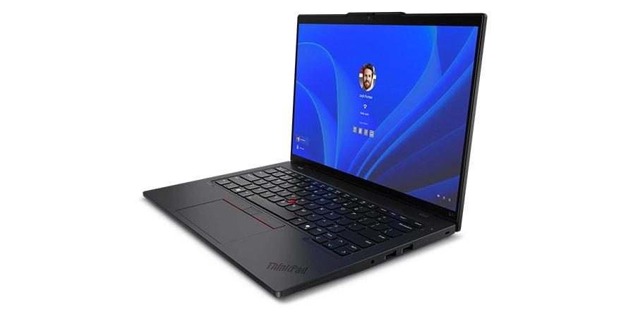 Secured login process of the Lenovo ThinkPad L14 Gen 5 laptop.