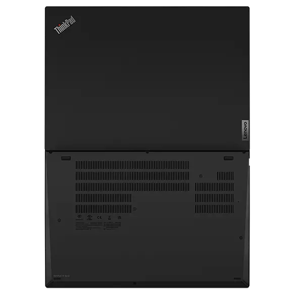 The bottom cover on the  Lenovo ThinkPad T16 Gen 2 laptop uses 55% recycled aluminum, while the top uses 50%. 