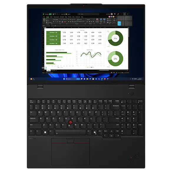 Datenverarbeitung auf dem Notebook Lenovo ThinkPad L16