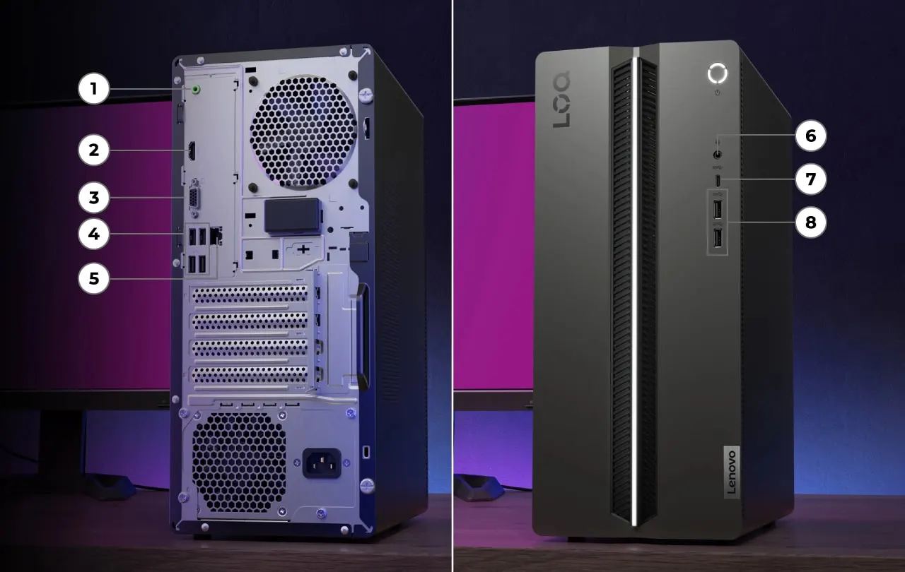 LOQ Tower 17IRR6 | Intel® powered tower PC for aspiring gamers