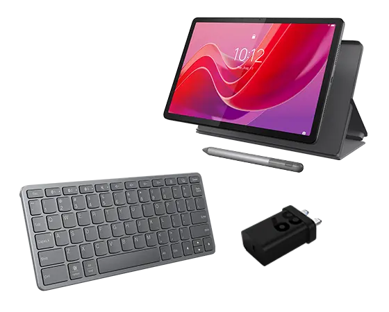 

Lenovo Tab M11 (4GB 128GB) (Wifi) - Luna Grey + Pen, Folio, Charging Adaptor & Wireless Keyboard MediaTek Helio G88 Processor (2.00 GHz )/Android/128 GB eMMC