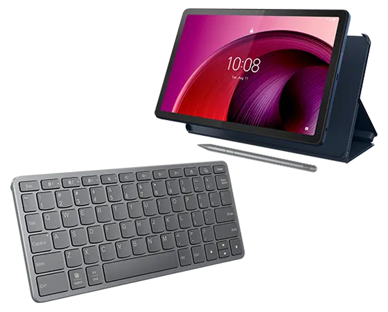 Lenovo Tab M10 5G (4GB 128GB) (Wifi + 5G) + Pen, Folio & Wireless Keyboard Processore Qualcomm® Snapdragon™ 695 (da 2,2 GHz )/Android/128 GB UFS 2.2