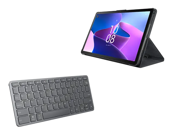

Lenovo Tab M10 Plus (3rd Gen) (4GB 128GB) (Wifi) - Storm Grey + Folio & Wireless Keyboard MediaTek Helio G80 Processor (2.00 GHz )/Android/128 GB eMCP