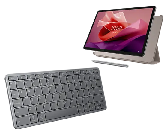 Lenovo Tab P12 (8GB 128GB) (Wifi) - Storm Grey + Pen + Folio + Bluetooth Wireless Keyboard Processador MediaTek Dimensity 7050 (2,60 GHz )/Android 13 or Later/128 GB UFS 2.2