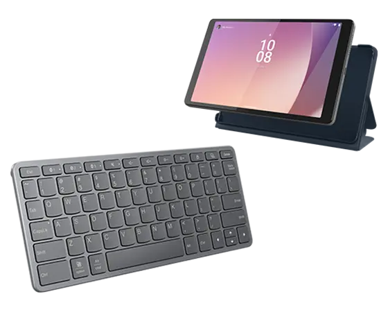 Lenovo Tab M8 (4th Gen) (4GB 64GB) (Wifi) + Folio & Bluetooth Wireless Keyboard Processador MediaTek MT8768 (2,20 GHz )/Android/64 GB eMMC
