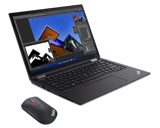 

Lenovo ThinkPad X13 Yoga Gen 3 (13" Intel) + Bluetooth Silent Mouse 12th Generation Intel® Core™ i5-1245U vPro® Processor (E-cores up to 3.30 GHz P-cores up to 4.40 GHz)/Windows 11 Pro 64/512 GB SSD M.2 2280 PCIe TLC Opal