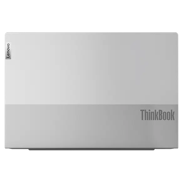 The dual-tone silver cover of the Lenovo ThinkBook 14 Gen 4 (Intel)