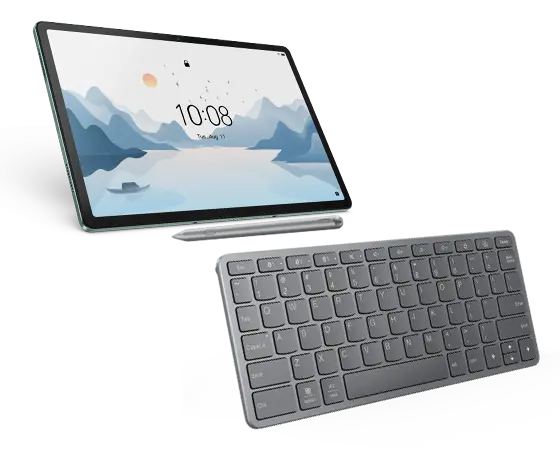 Lenovo Tab P12 with Matte Display (8GB 128GB) (Wifi) - Sage Green + Pen & Bluetooth Wireless Keyboard Processador MediaTek Dimensity 7050 (2,60 GHz )/Android 13 or Later/128 GB UFS 2.2