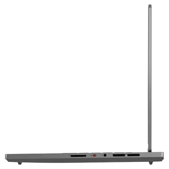 Right view of the Lenovo Legion Slim 5 Gen 8 (14” AMD) opened 90 degrees