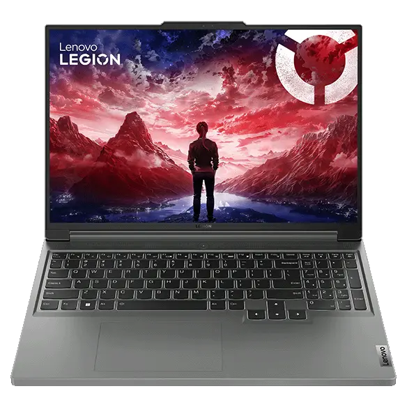 Front view of the Legion Slim 5 Gen 9 (16 AMD), open