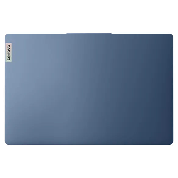 Top cover of Lenovo IdeaPad Slim 3i Gen 8 laptop in Abyss Blue.