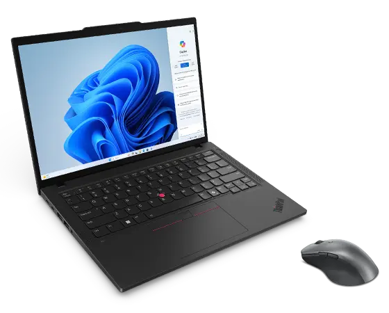 Lenovo ThinkPad T14 Gen 5 (ULT5 16G 512G) + Mouse Bluetooth Ricaricabile Processore Intel® Core™ Ultra 5 125U (E-core fino a 3,6 GHz P-core fino a 4,3 GHz)/Windows 11 Pro 64/512 GB SSD TLC Opal