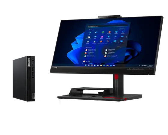 Lenovo ThinkCentre M70q Gen 4 (i5 16G 512G) + Monitor ThinkVision TIO Flex 24