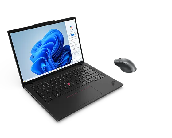 Lenovo ThinkPad T14 Gen 5 (ULT7 16G 512G) + Rechargable Bluetooth Mouse Processador Intel® Core™ Ultra 7 155U (núcleos de eficiência de até 3,80 GHz núcleos de desempenho de até 4,80 GHz)/Windows 11 Pro/512 GB SSD  TLC Opal