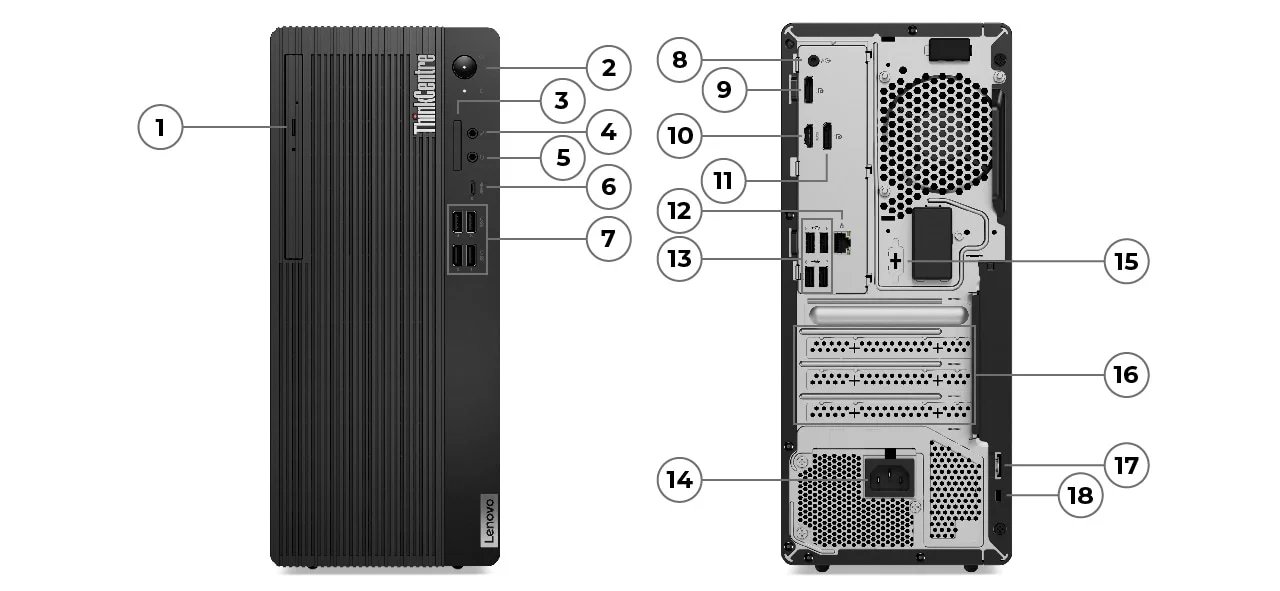 ThinkCentre M75t Gen 5 Tower | AMD-powered PC for multitaskers