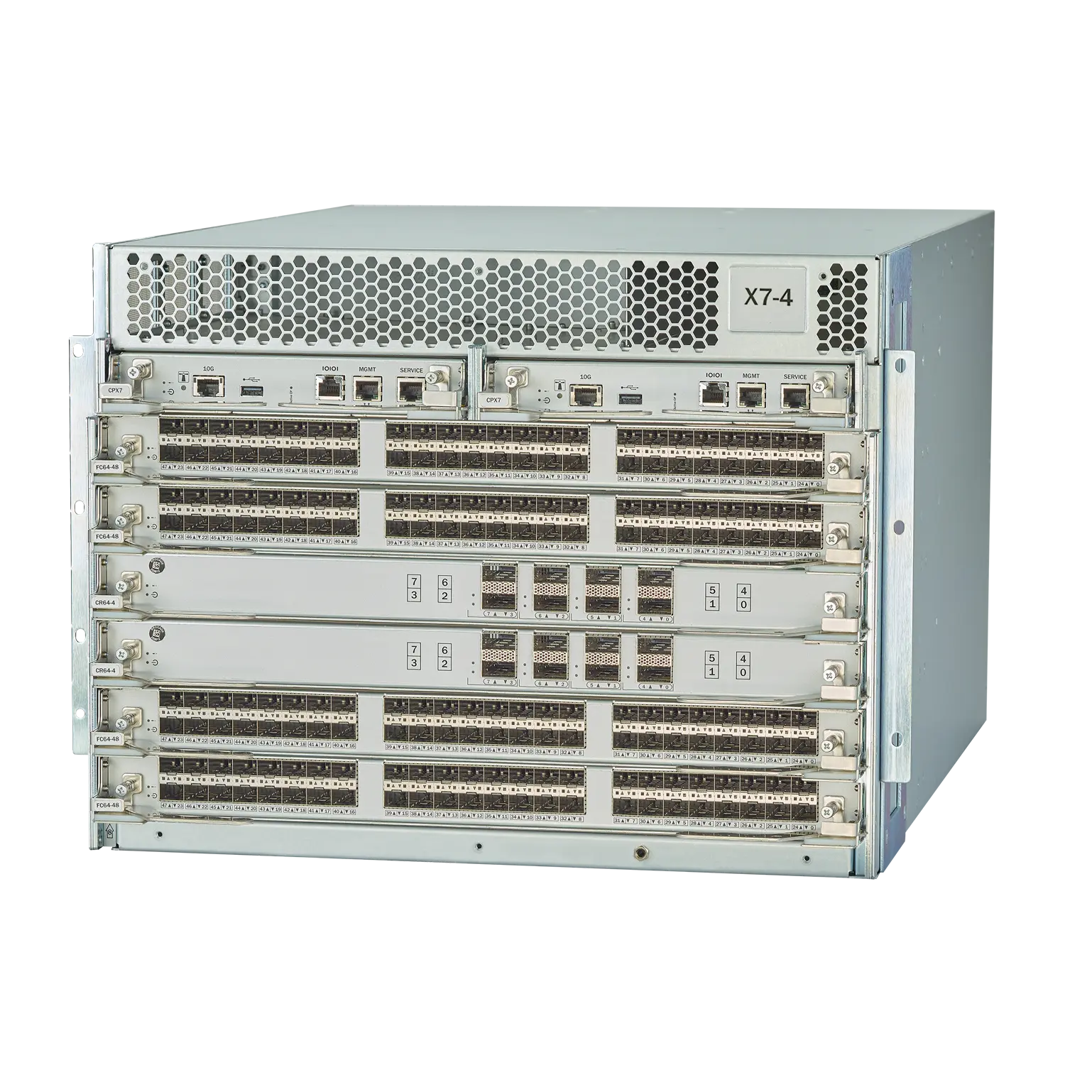 X7-4 Gen 7 Fibre Channel Director angled front-facing view