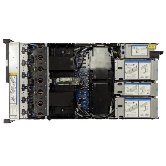 Lenovo ThinkSystem SR850 V3 internal view with risers