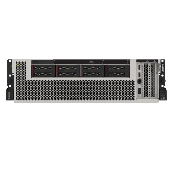 ThinkSystem SR670 V2 front view with 4 NVIDIA configuration