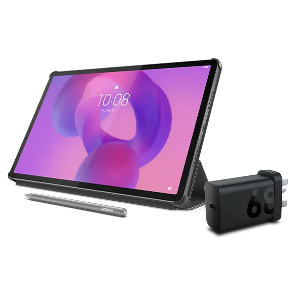 

Lenovo Idea Tab Pro (8GB 128GB) (Wifi) - Luna Grey + Pen, Charging Adaptor & Folio (Grey) MediaTek Dimensity 8300 Processor (3.35 GHz )/Android/128 GB UFS 3.1