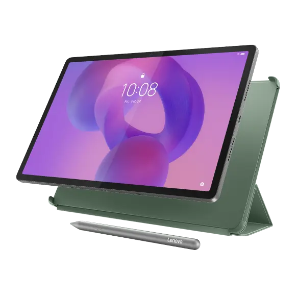 Lenovo Idea Tab Pro (8GB 256GB) (Wifi) - Luna Grey + Pen & Folio (Green) MediaTek Dimensity 8300 Processor (3.35 GHz )/Android/256 GB UFS 4.0