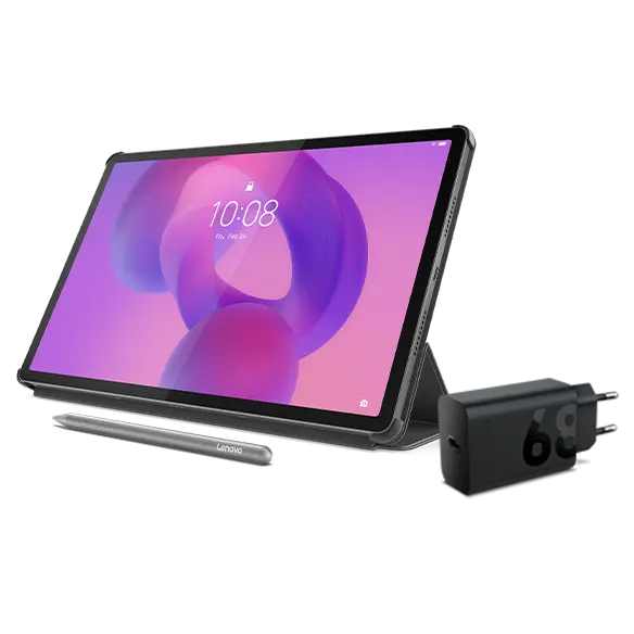 Lenovo Idea Tab Pro (8GB 256GB) (Wifi) - Luna Grey + Pen, Charging Adaptor & Folio (Grey) MediaTek Dimensity 8300 Processor (3.35 GHz )/Android/256 GB UFS 4.0