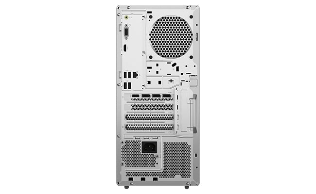 Back view, showing ports and vents, of the IdeaCentre Tower Gen 10 (17L Intel)
