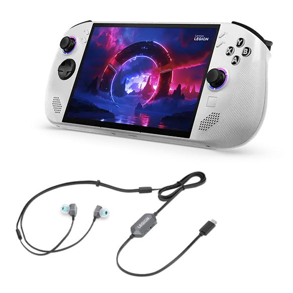 Lenovo Legion Go S (32GB 1TB) + Lenovo Legion E510 7.1 RGB Gaming In-Ear Headphones AMD Ryzen™ Z2 GO Processor (da 3 GHz fino a 4,3 GHz)/Windows 11 Home 64/1 TB SSD M.2 2242 PCIe Gen4 TLC