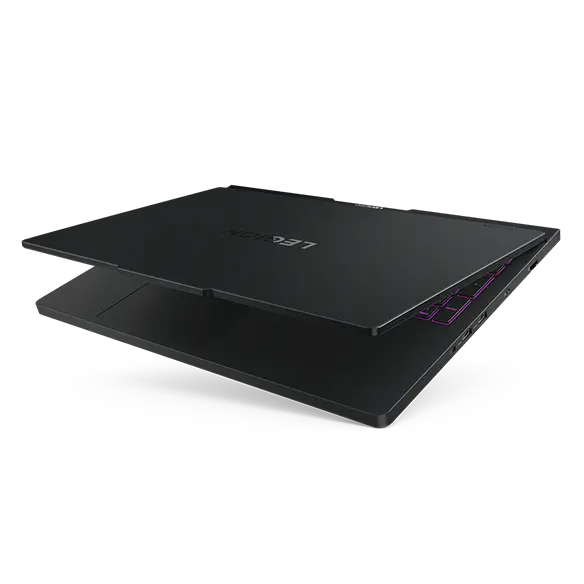 Presents Legion Pro 5i Gen 10’s sleek chassis with modern styling and subtle Legion branding.
