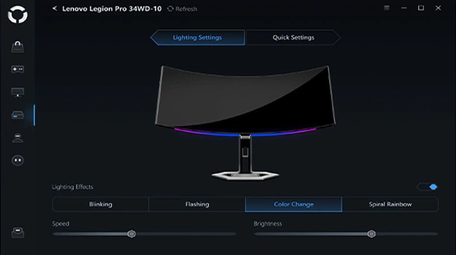 Showcases Legion Pro 5 Gen 10 as the centerpiece of a dynamic, RGB-powered gaming setup. מחשב נייד Legion Pro 5 16AFR10 83F20031IV מבית Lenovo